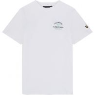 Lyle & Scott Racquet Club Graphic shirt junior white 
