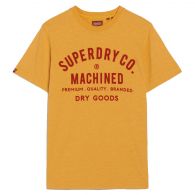 Superdry Workwear Flock Graphic shirt heren amber yellow marl