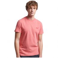 Superdry Essential Logo shirt heren punch pink marl 