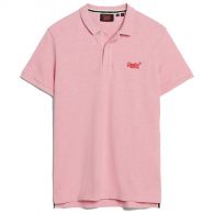 Superdry Classic Pique polo heren light pink marl 