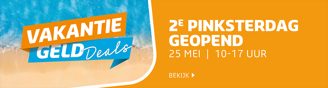 Tweede pinksterdag open + vakantiegeld deals