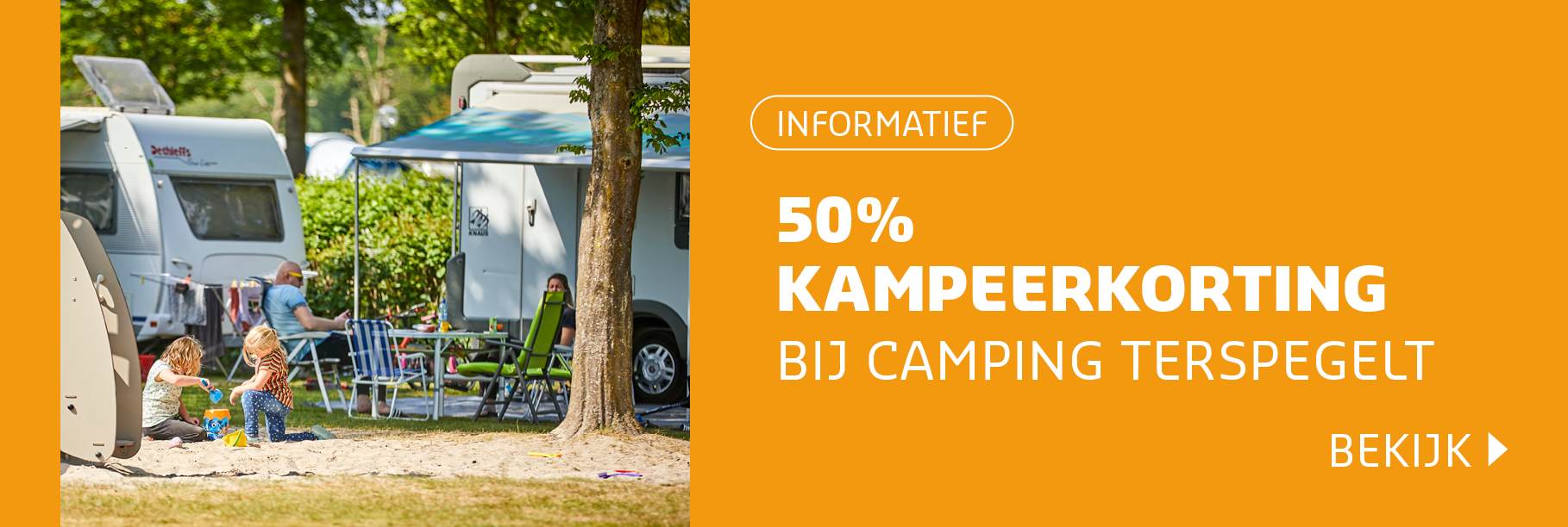 50% kampeerkorting bij camping TerSpegelt 
