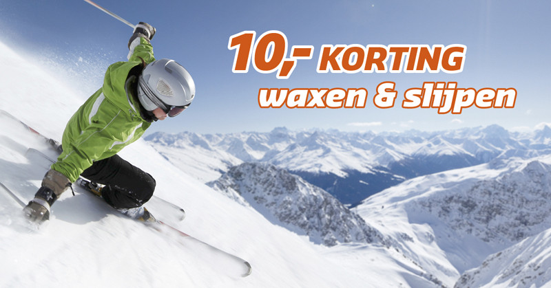 Actie! Waxen en slijpen ski's en snowboard vanaf € 9,95